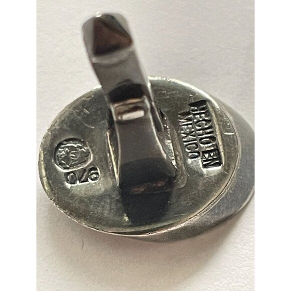 Vintage Antonio Pineda 970 Silver Concave Oval Cufflinks - Picture 12 of 16